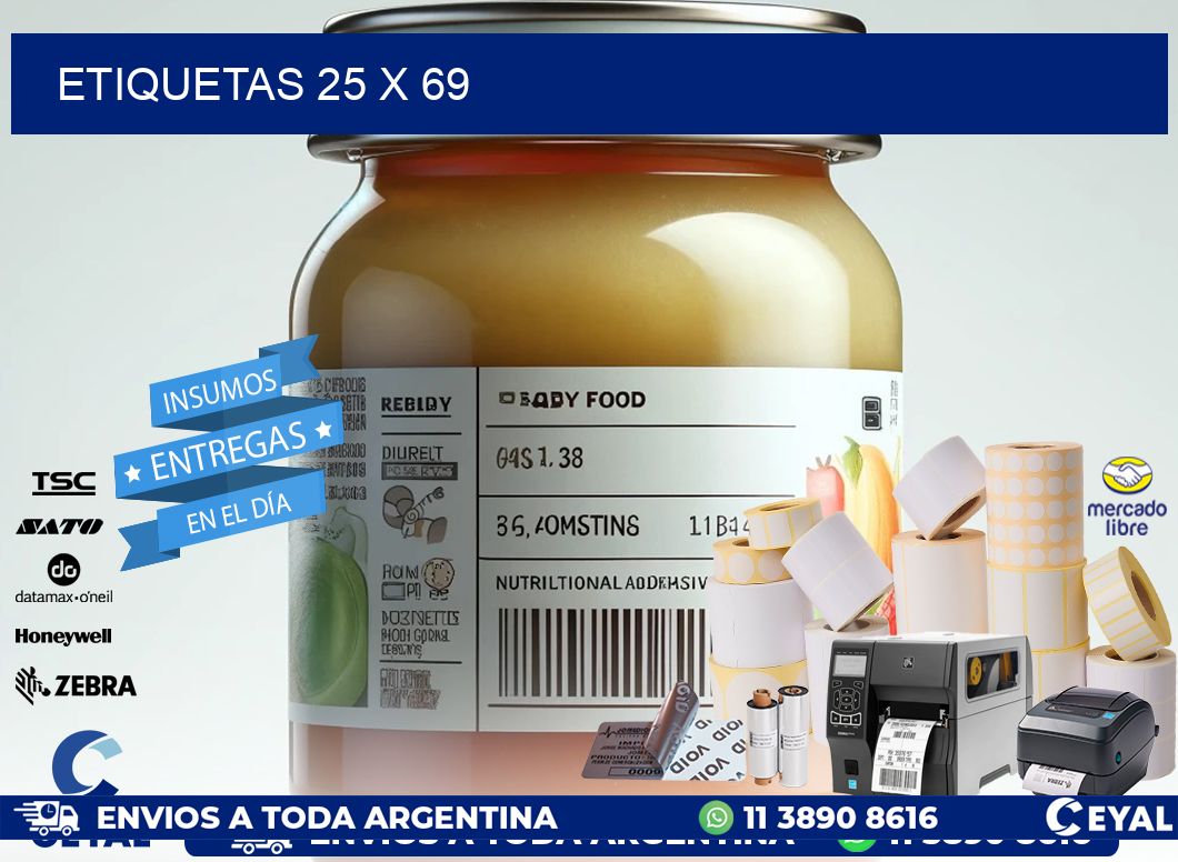 ETIQUETAS 25 x 69