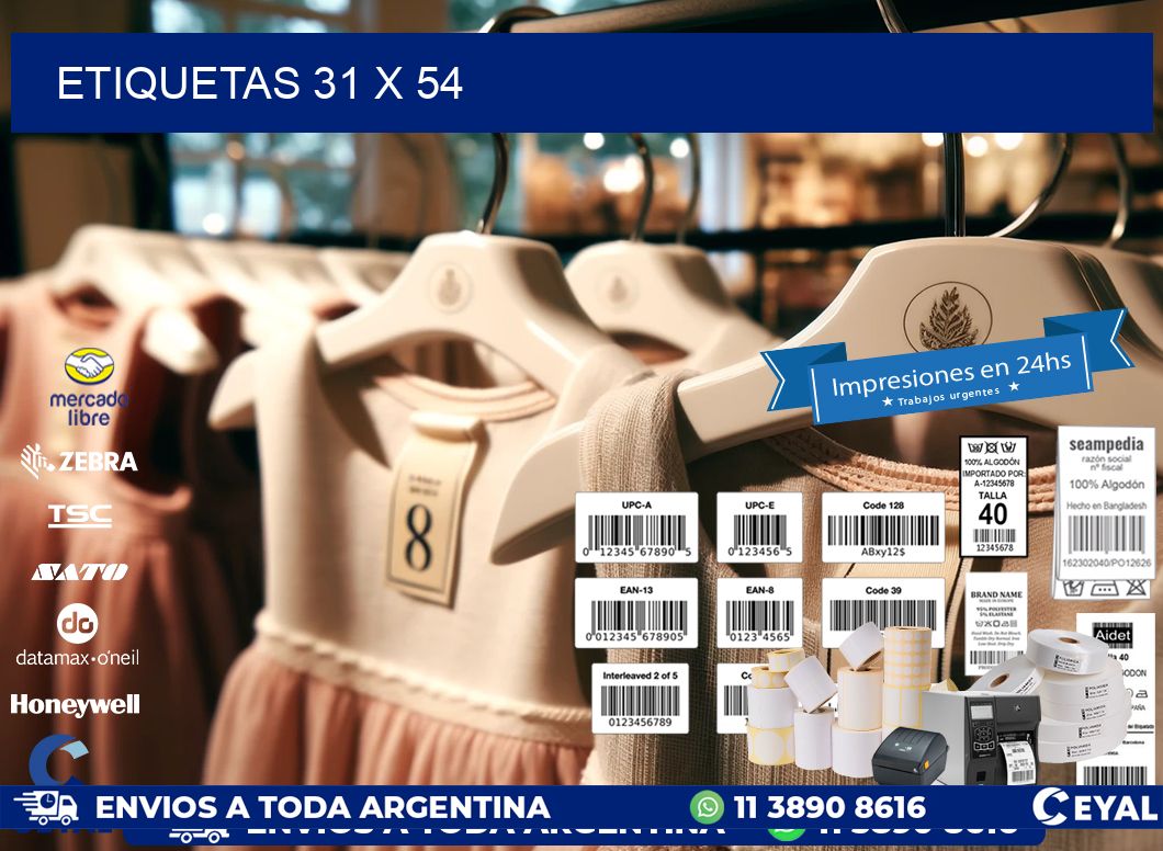ETIQUETAS 31 x 54