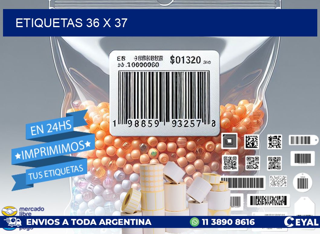 ETIQUETAS 36 x 37