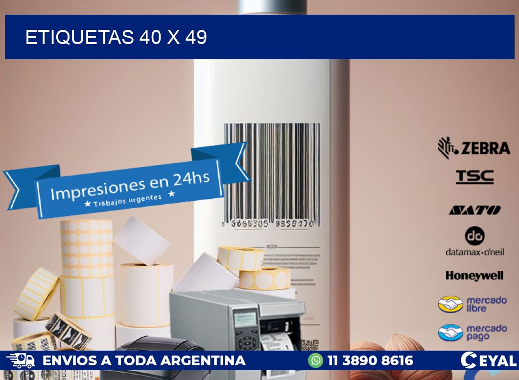 ETIQUETAS 40 x 49