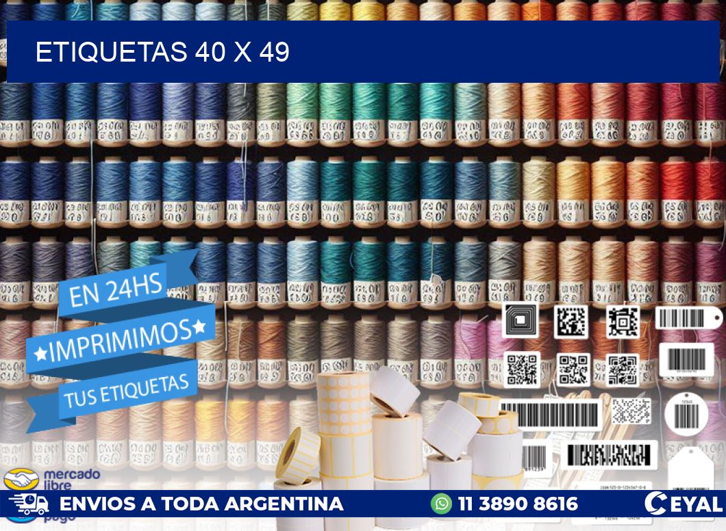 ETIQUETAS 40 x 49