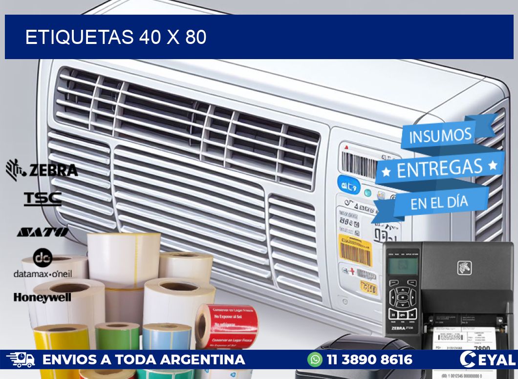 ETIQUETAS 40 x 80