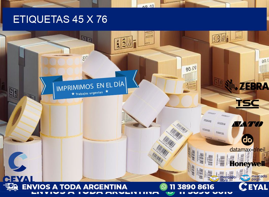 ETIQUETAS 45 x 76