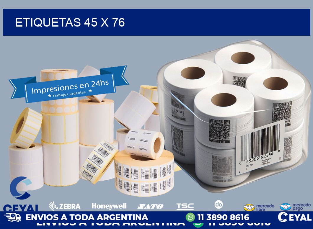 ETIQUETAS 45 x 76