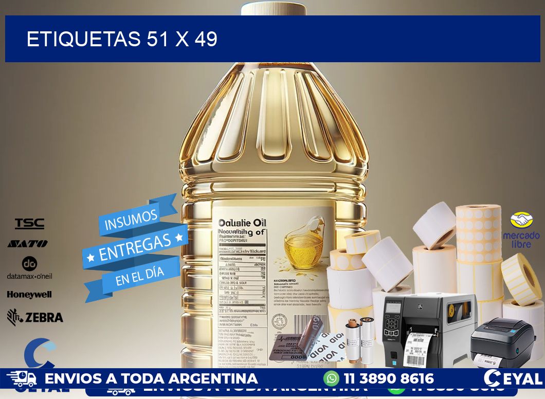 ETIQUETAS 51 x 49