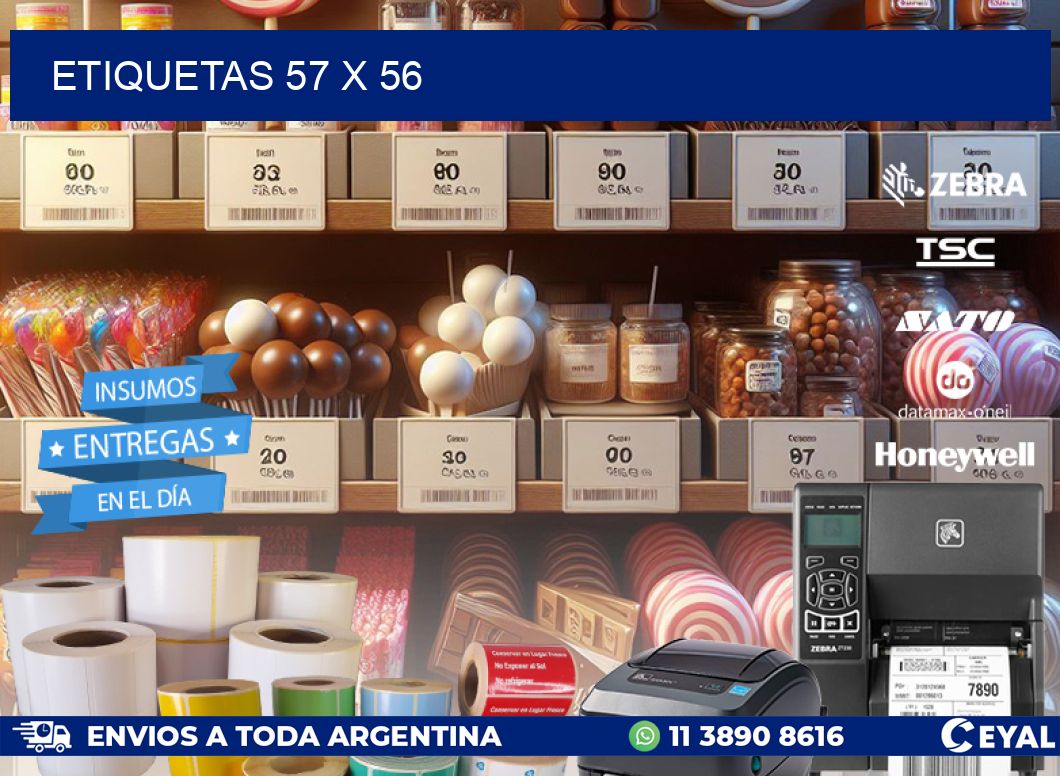 ETIQUETAS 57 x 56