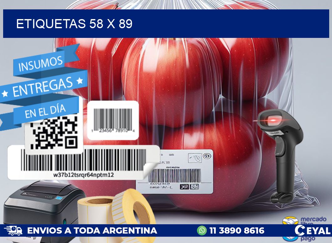 ETIQUETAS 58 x 89
