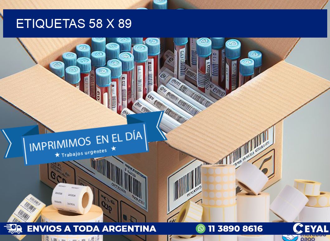 ETIQUETAS 58 x 89