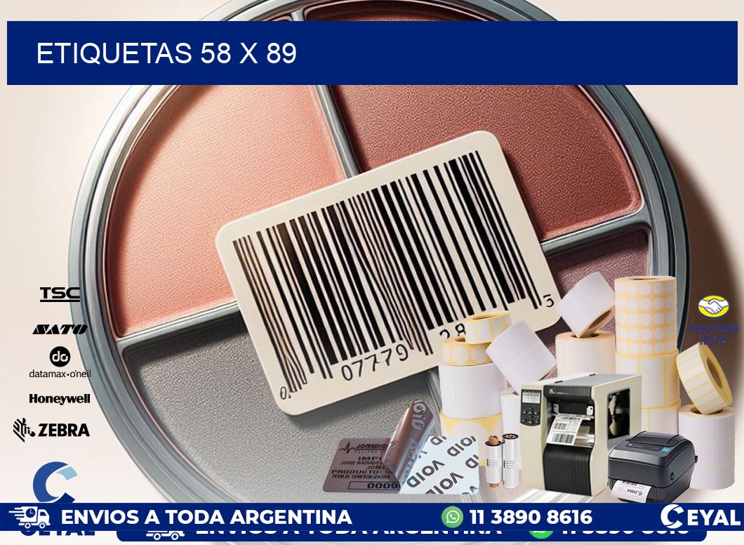 ETIQUETAS 58 x 89