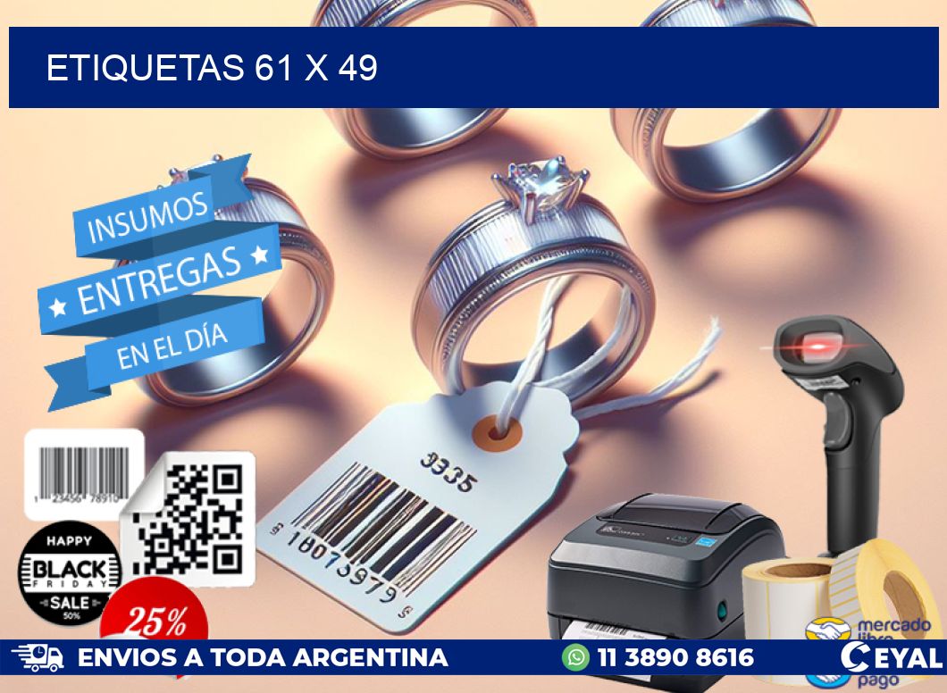 ETIQUETAS 61 x 49