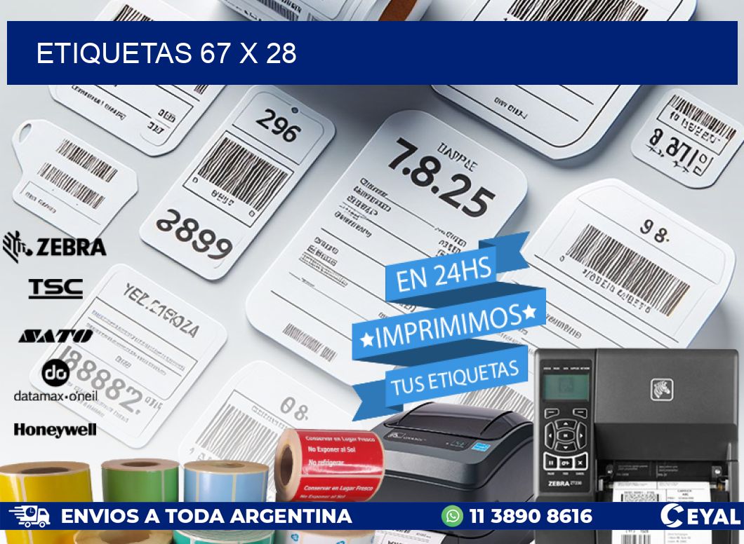 ETIQUETAS 67 x 28