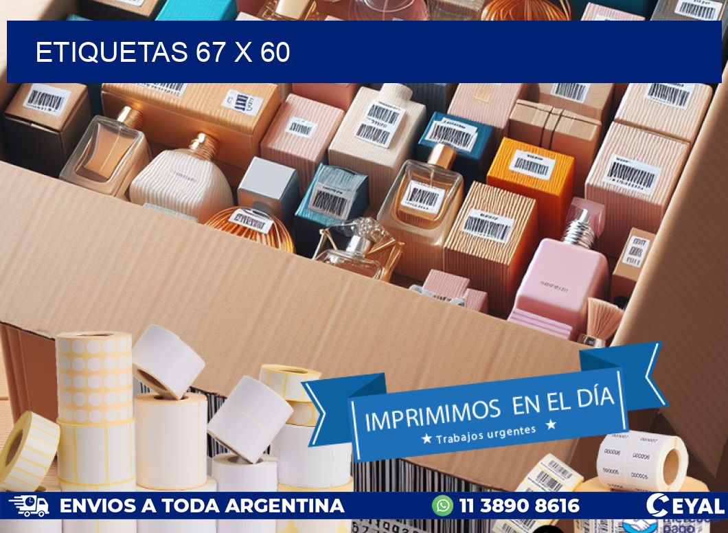 ETIQUETAS 67 x 60