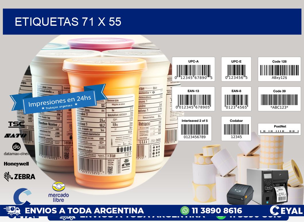 ETIQUETAS 71 x 55