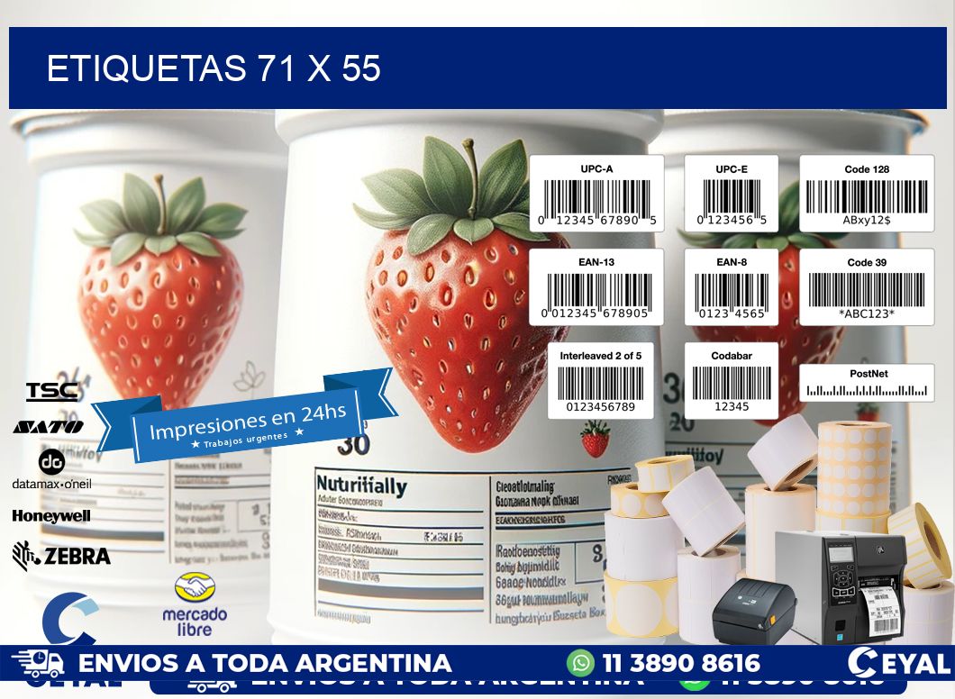 ETIQUETAS 71 x 55