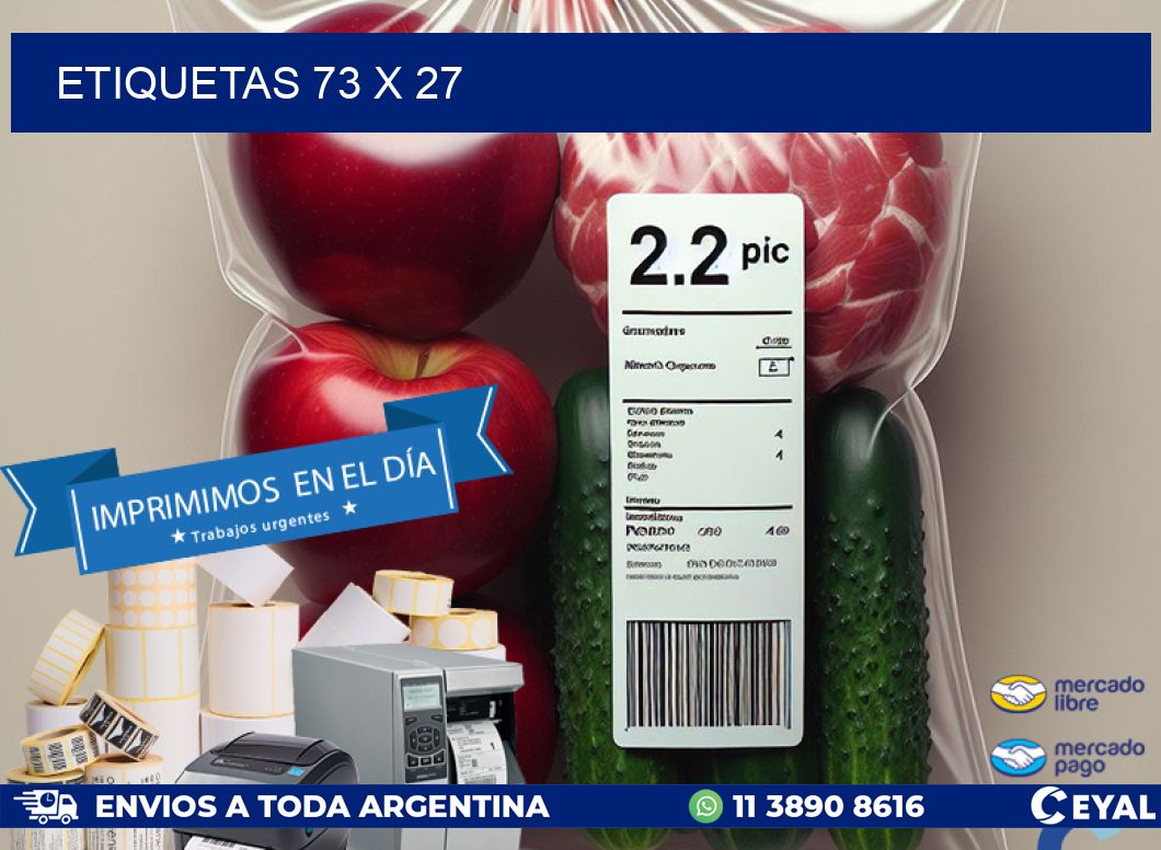 ETIQUETAS 73 x 27