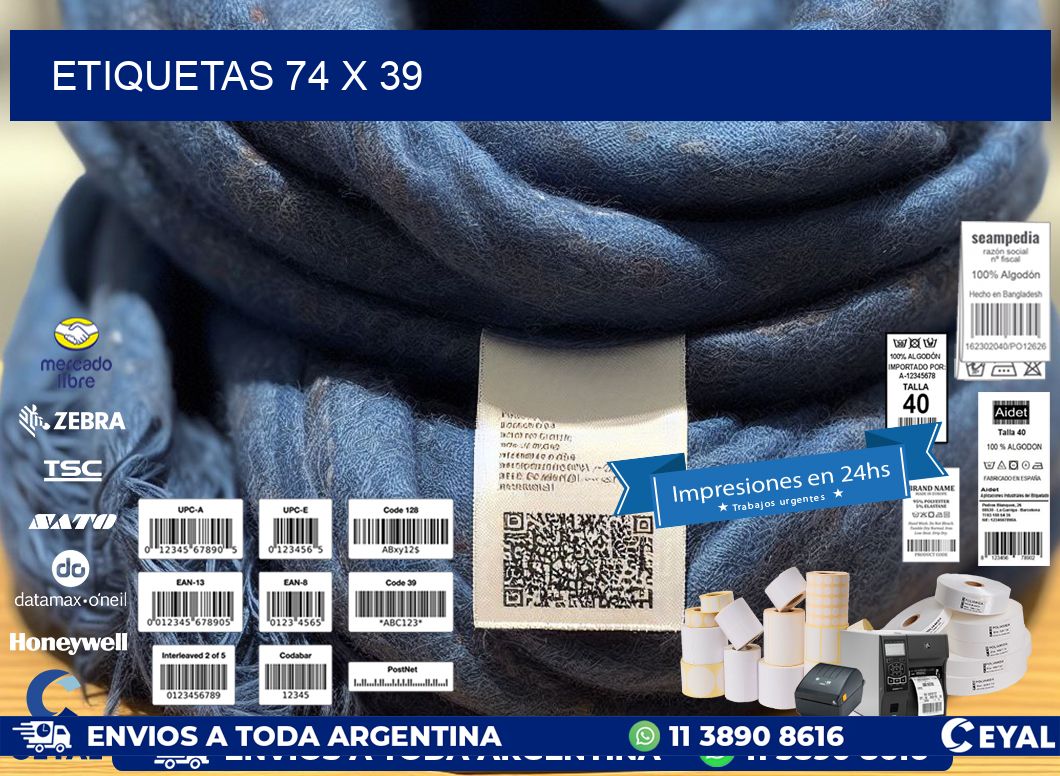 ETIQUETAS 74 x 39