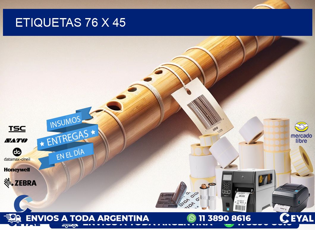 ETIQUETAS 76 x 45