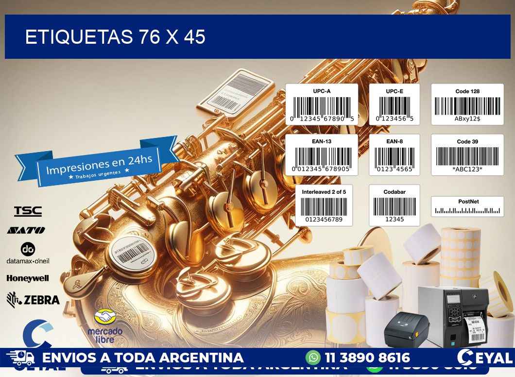 ETIQUETAS 76 x 45