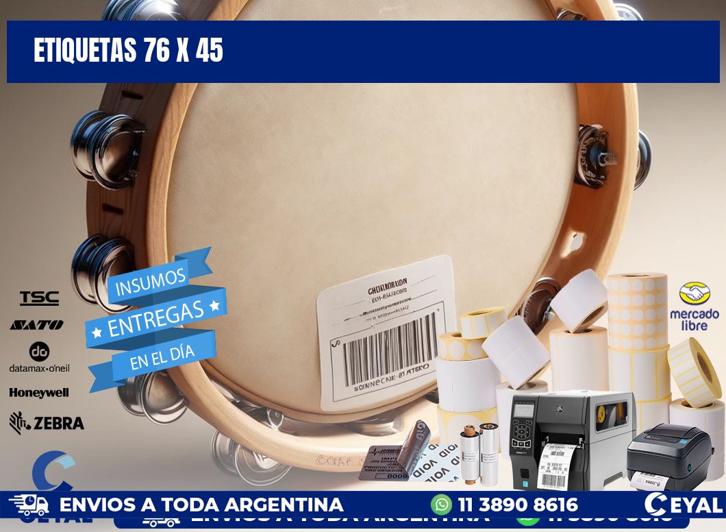 ETIQUETAS 76 x 45