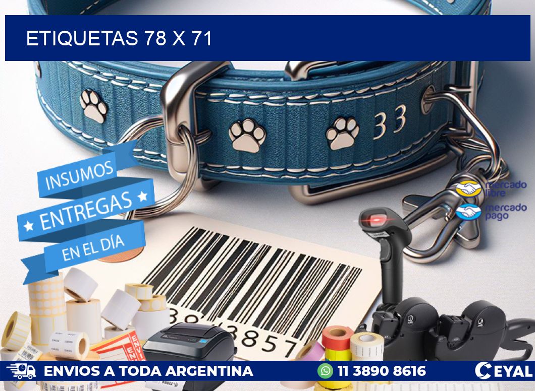 ETIQUETAS 78 x 71