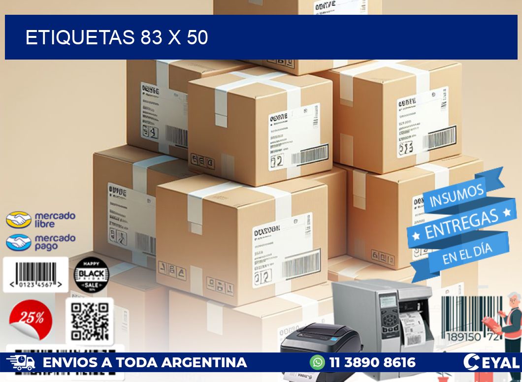 ETIQUETAS 83 x 50
