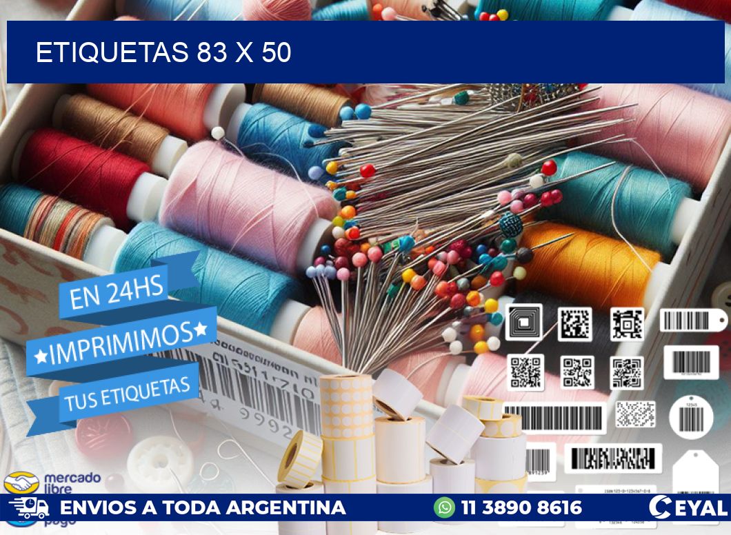 ETIQUETAS 83 x 50