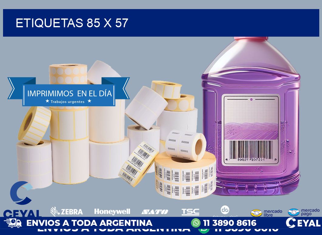 ETIQUETAS 85 x 57