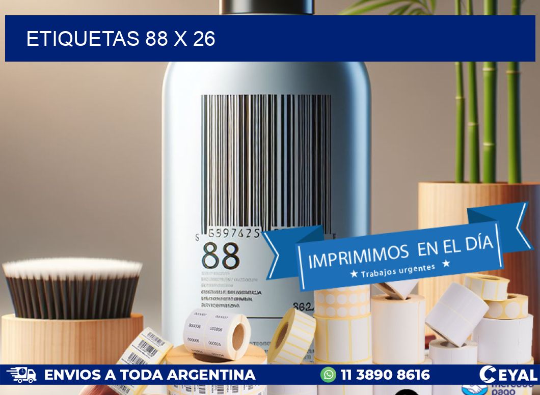 ETIQUETAS 88 x 26