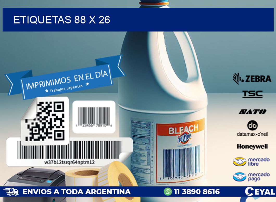 ETIQUETAS 88 x 26