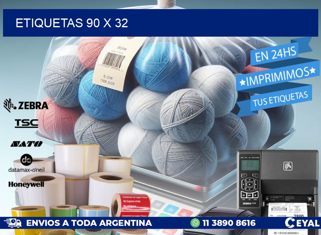 ETIQUETAS 90 x 32