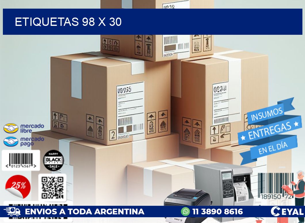 ETIQUETAS 98 x 30