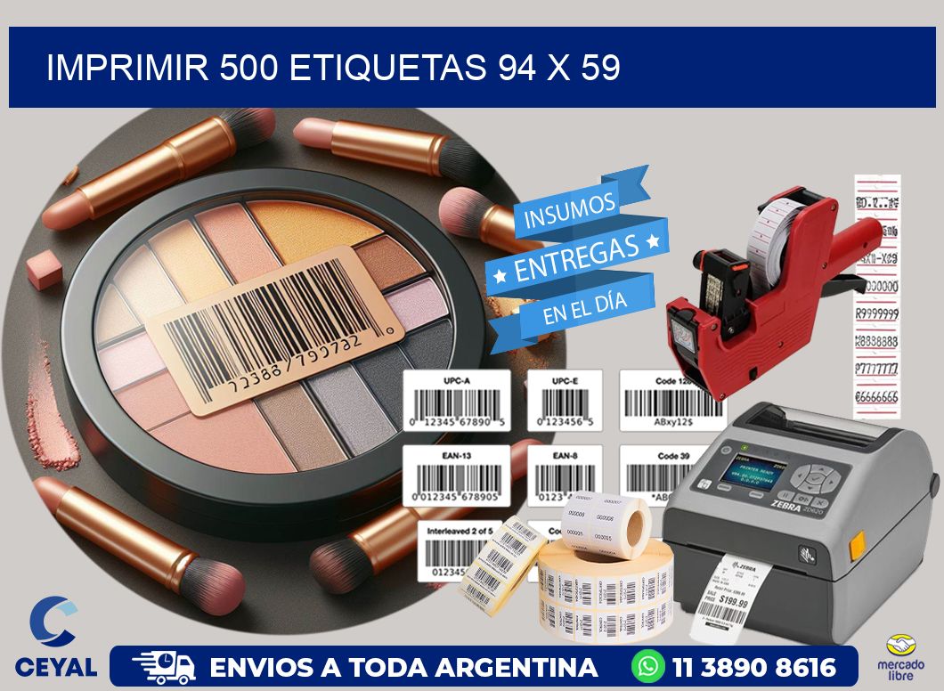 IMPRIMIR 500 ETIQUETAS 94 x 59
