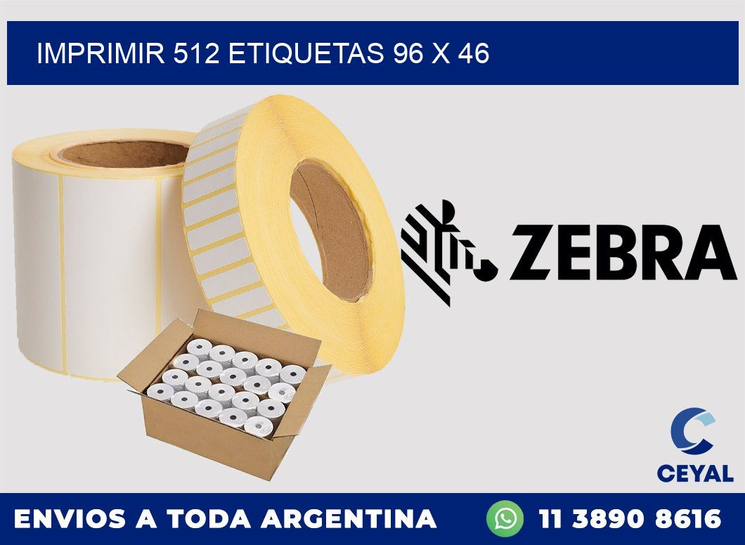 IMPRIMIR 512 ETIQUETAS 96 x 46