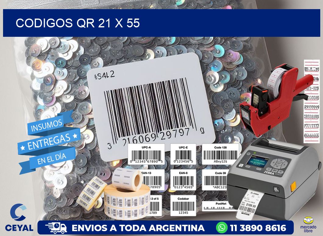 CODIGOS QR 21 x 55