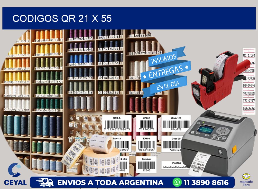 CODIGOS QR 21 x 55