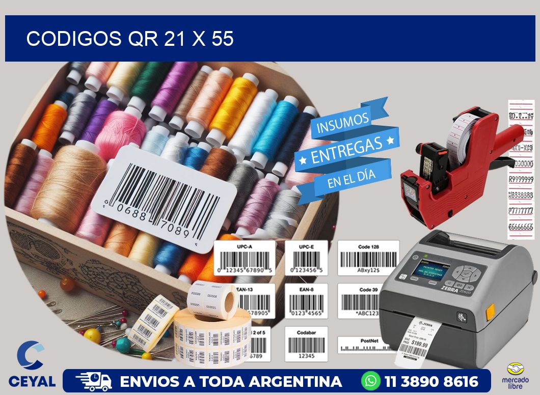 CODIGOS QR 21 x 55