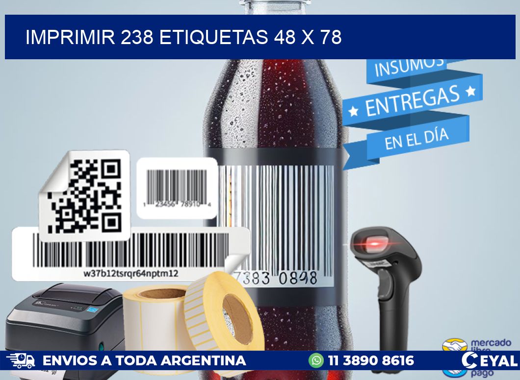IMPRIMIR 238 ETIQUETAS 48 x 78
