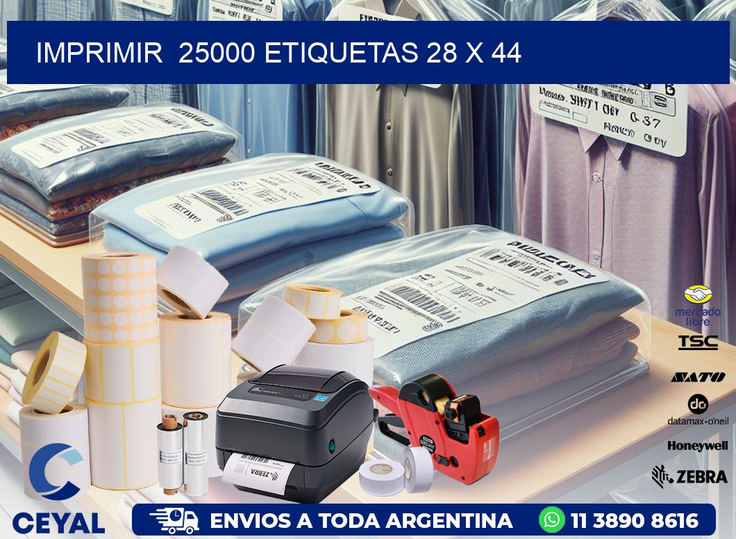 IMPRIMIR 25000 ETIQUETAS 28 x 44