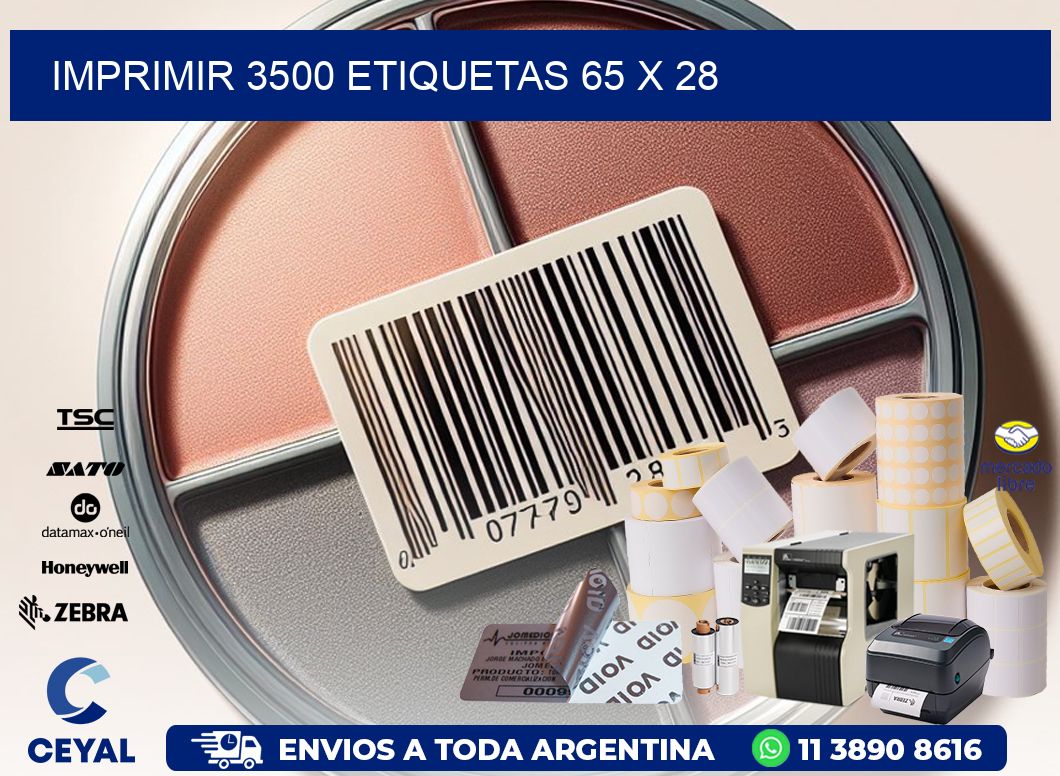 IMPRIMIR 3500 ETIQUETAS 65 x 28