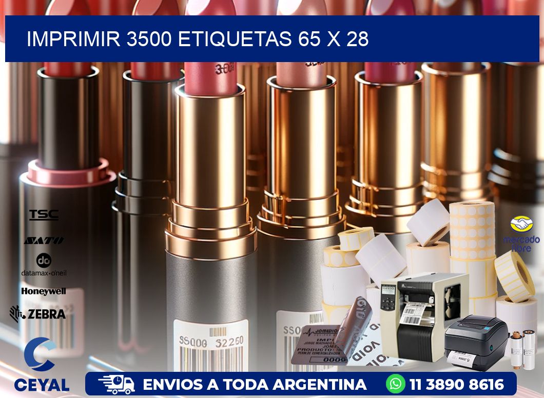 IMPRIMIR 3500 ETIQUETAS 65 x 28