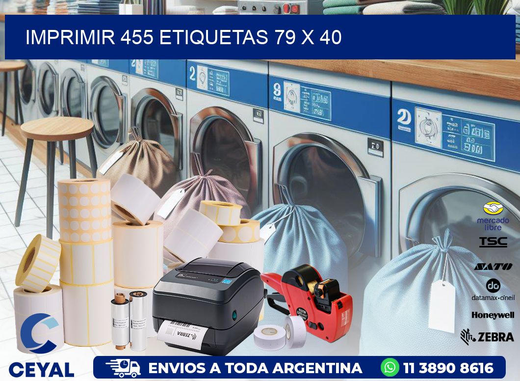 IMPRIMIR 455 ETIQUETAS 79 x 40
