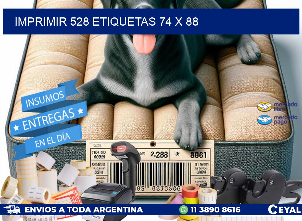 IMPRIMIR 528 ETIQUETAS 74 x 88