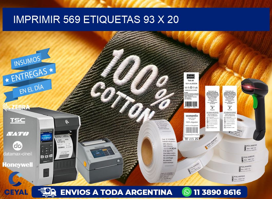 IMPRIMIR 569 ETIQUETAS 93 x 20
