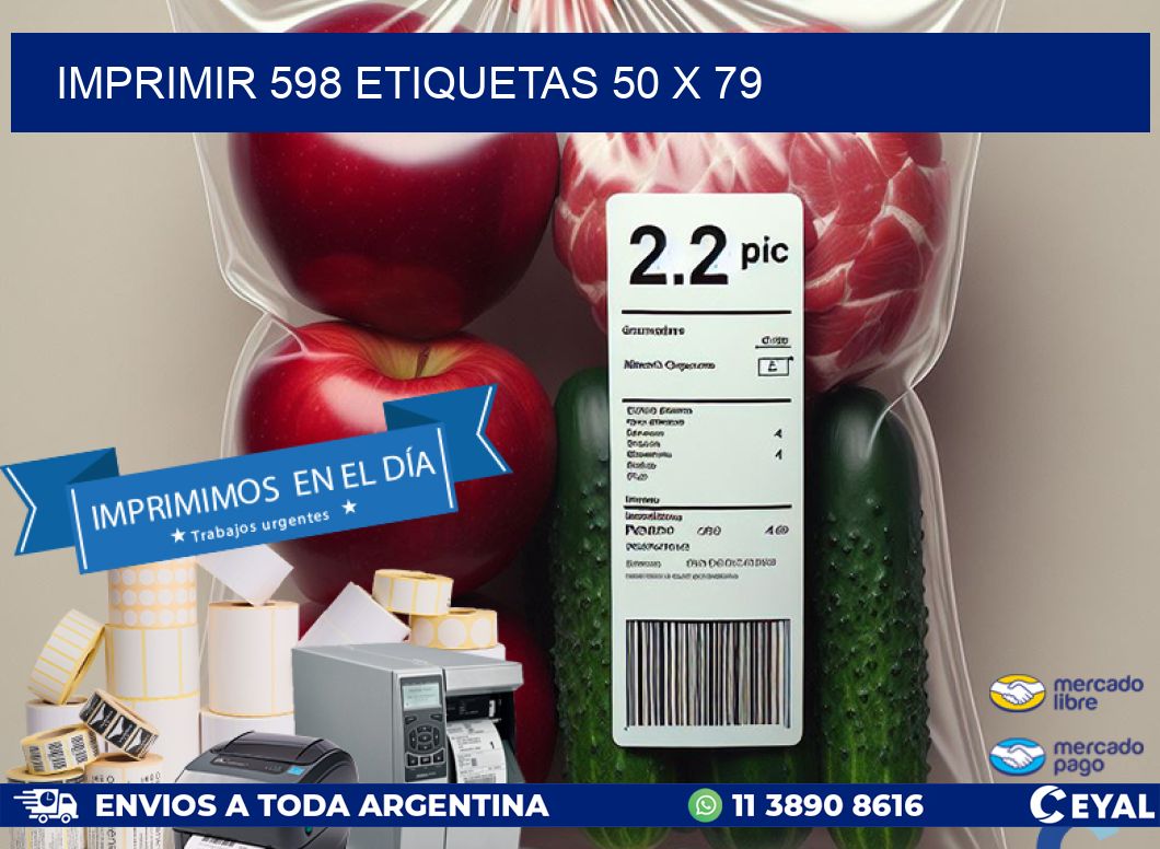 IMPRIMIR 598 ETIQUETAS 50 x 79