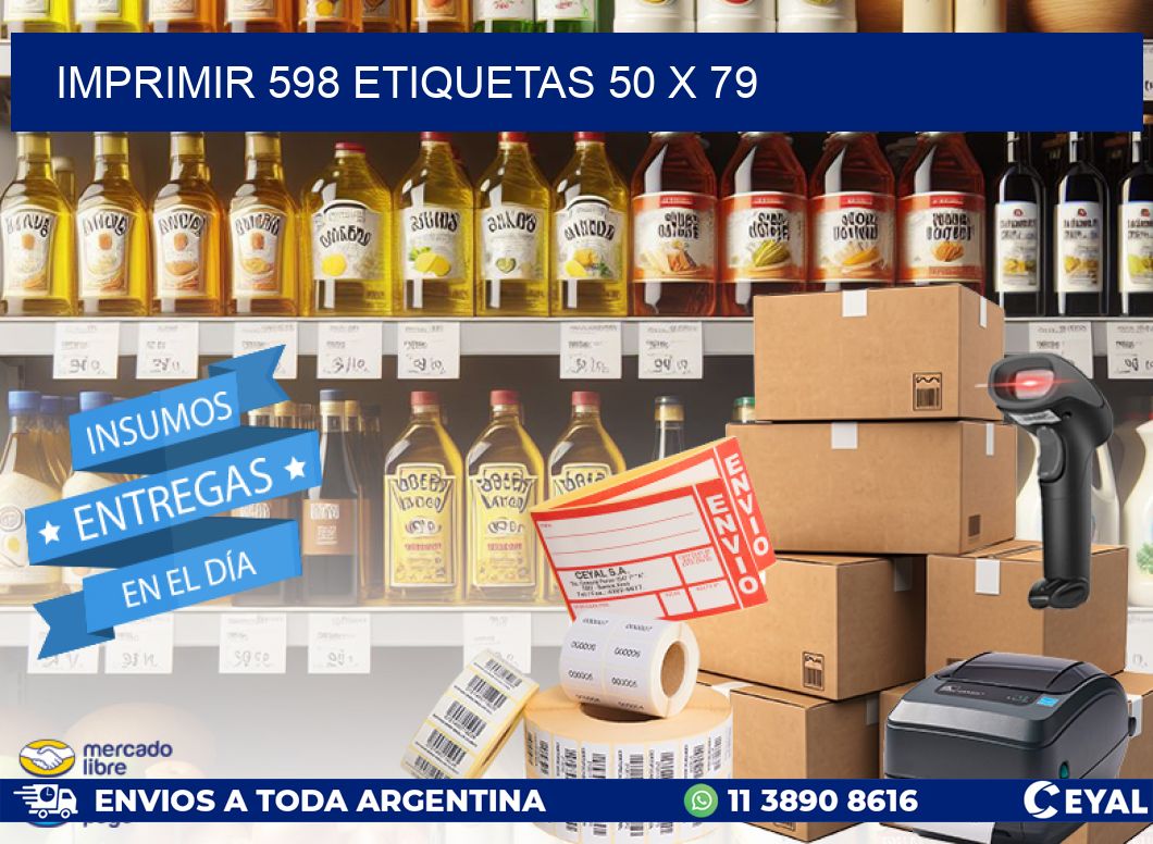 IMPRIMIR 598 ETIQUETAS 50 x 79