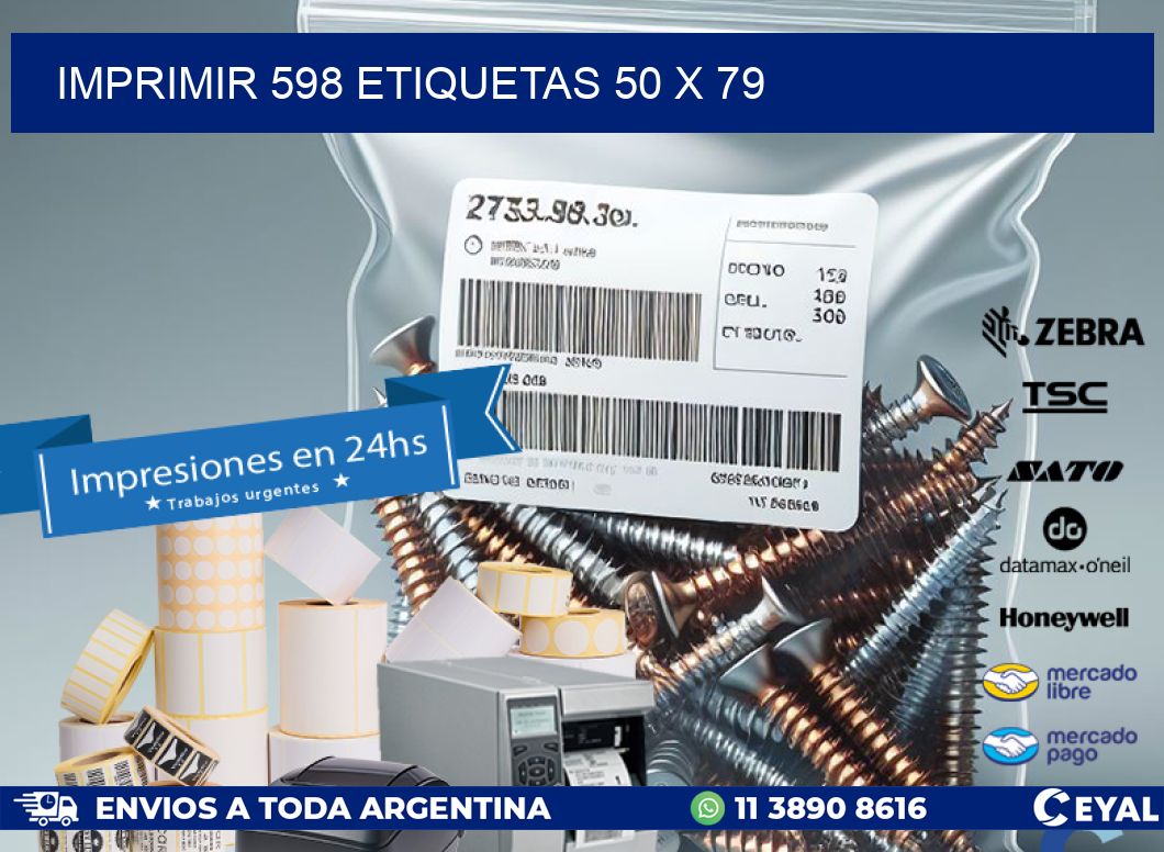 IMPRIMIR 598 ETIQUETAS 50 x 79