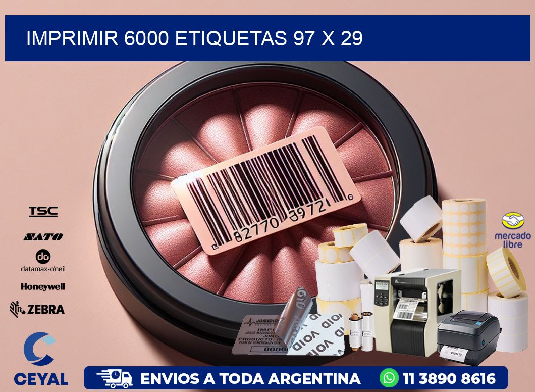 IMPRIMIR 6000 ETIQUETAS 97 x 29