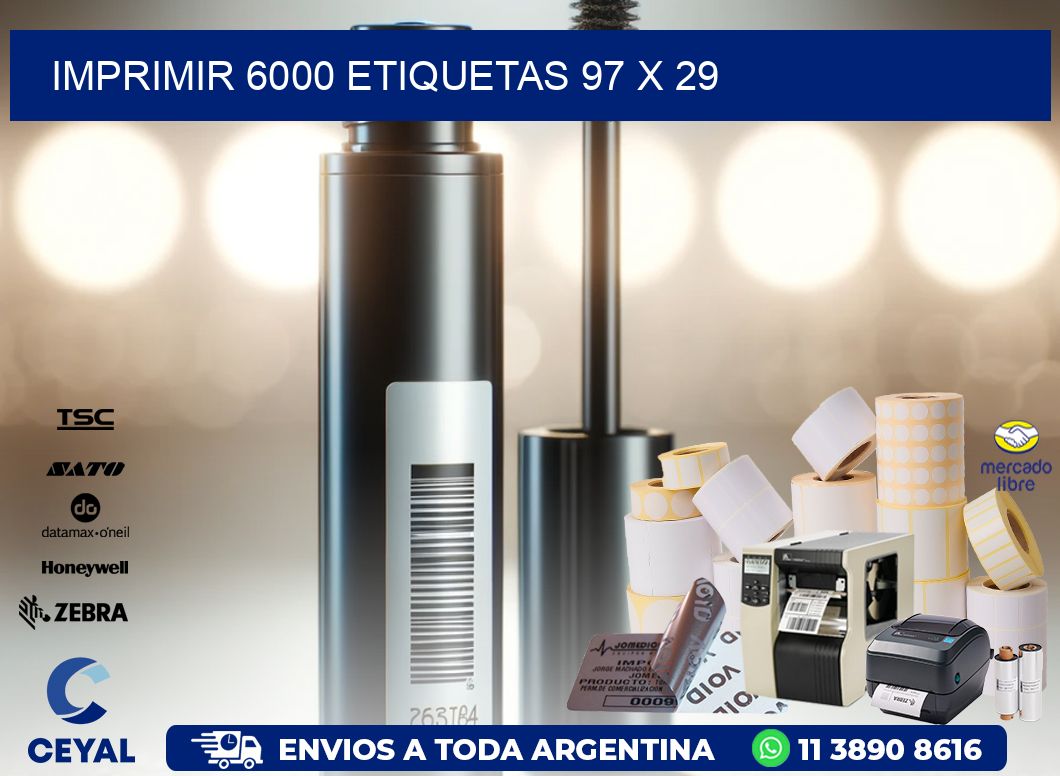 IMPRIMIR 6000 ETIQUETAS 97 x 29