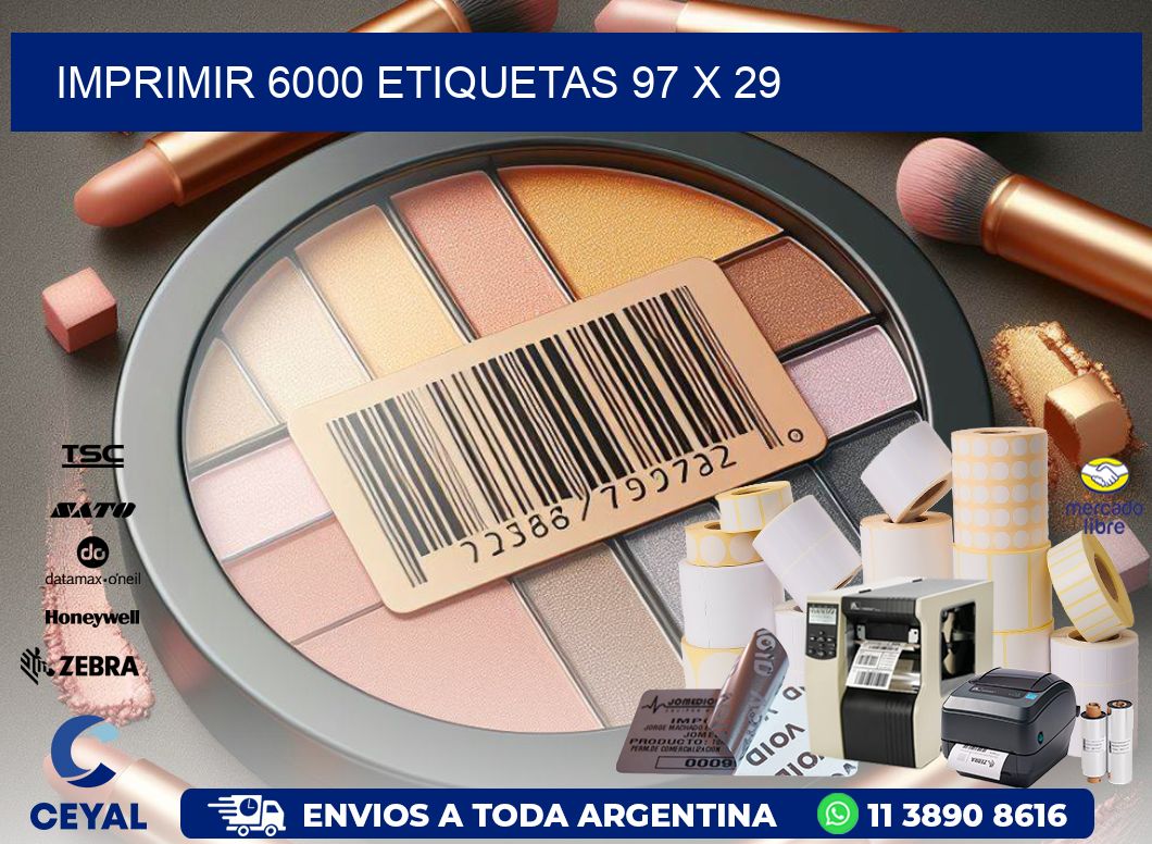 IMPRIMIR 6000 ETIQUETAS 97 x 29