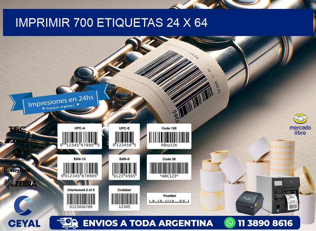 IMPRIMIR 700 ETIQUETAS 24 x 64
